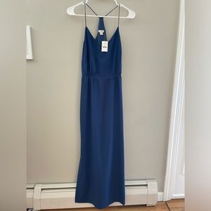 J. crew navy midi dress